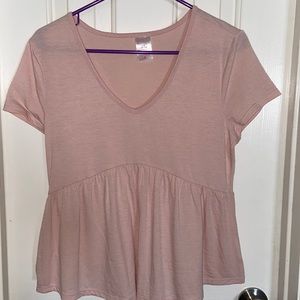 Light pink top